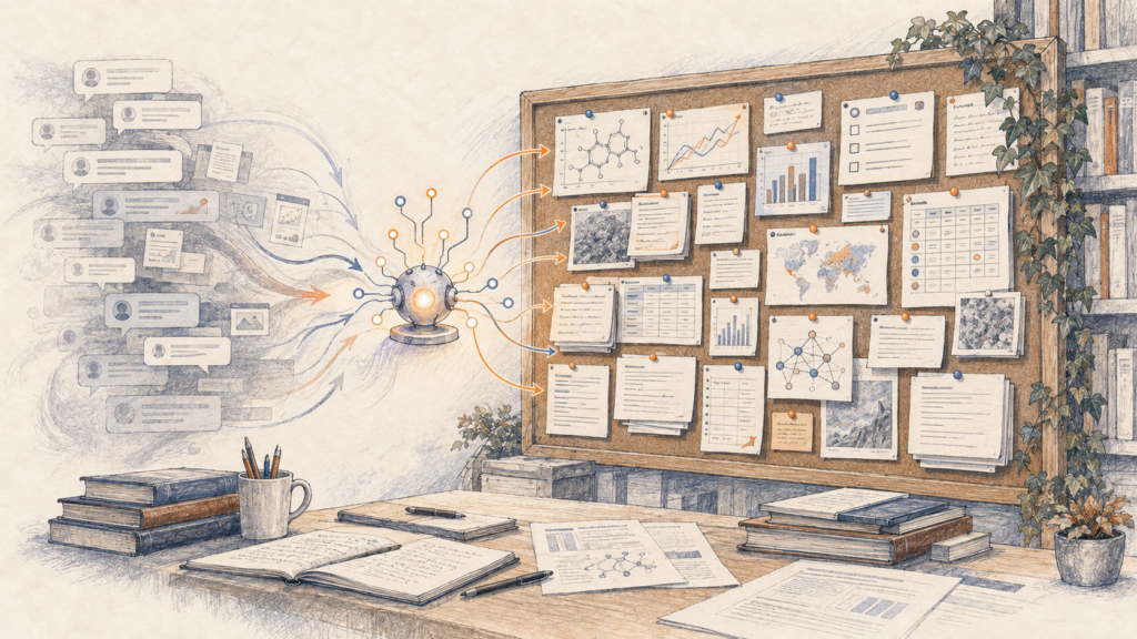 From Chat Chaos to Research Clarity